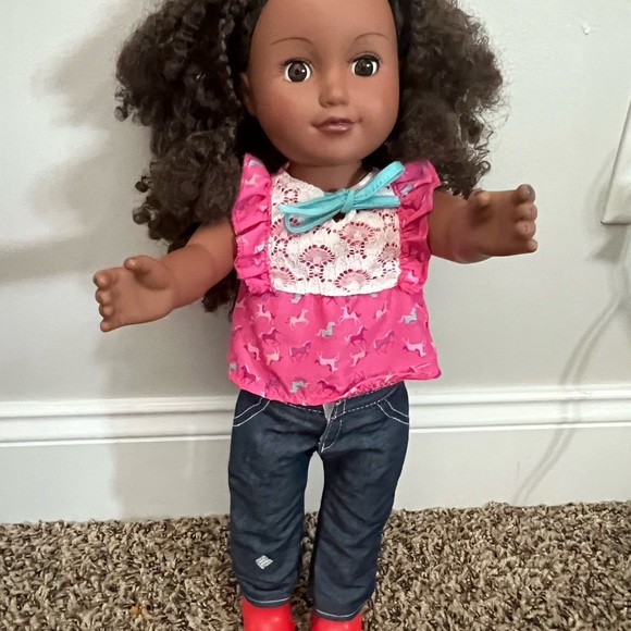 18 inch doll and clothes. - Picture 2 of 5